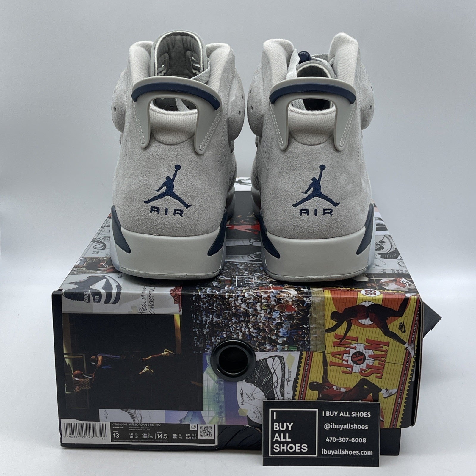 Size 13 - Air Jordan 6 Retro Mid Georgetown (CT8529-012)