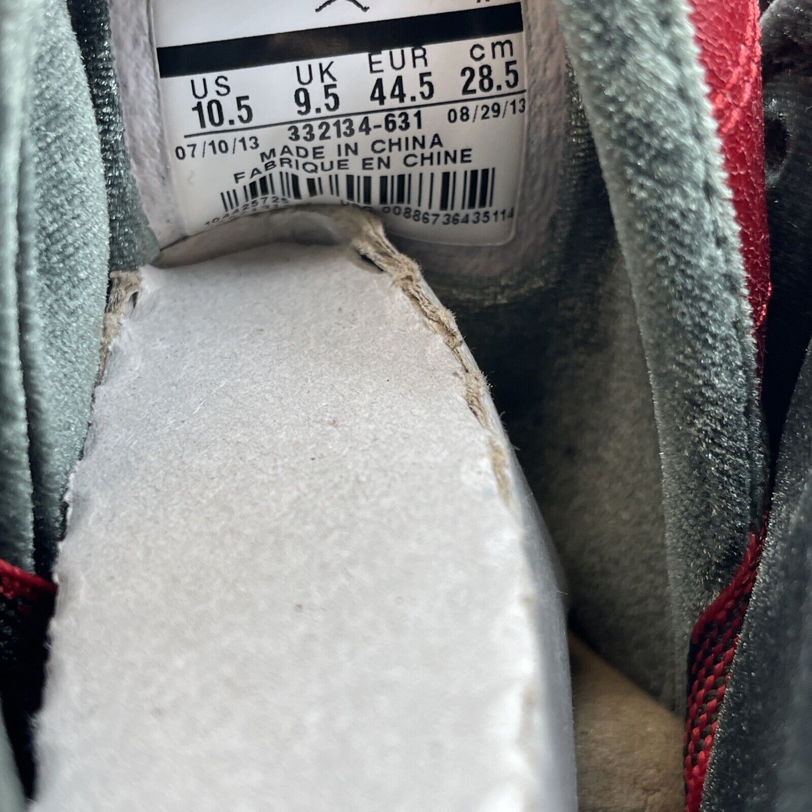 Size 10.5 - Air Jordan 1 Retro Premier 2013 High Gucci Red Green (332134-631)