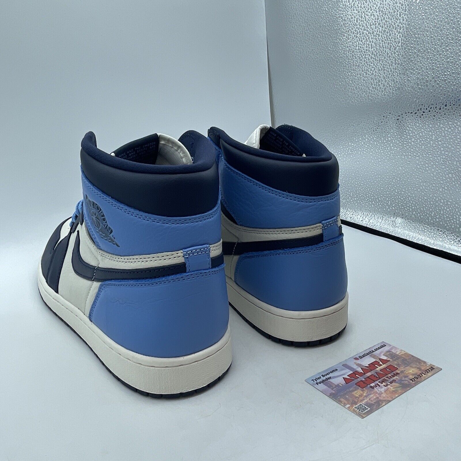 Size 13 - Jordan 1 Retro OG High Obsidian UNC 2019 Blue White (555088-140)