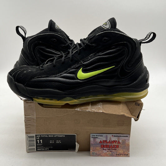 Size 11 - Nike Air Total Max Uptempo LE Black Volt Leather (366724-071)