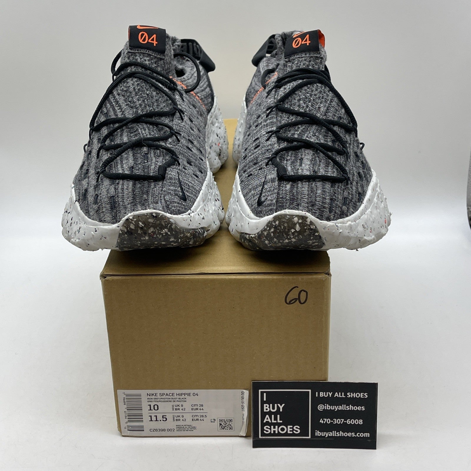 Size 10 - Nike Space Hippie 04 Iron Grey Black Suede (CZ6398-002)