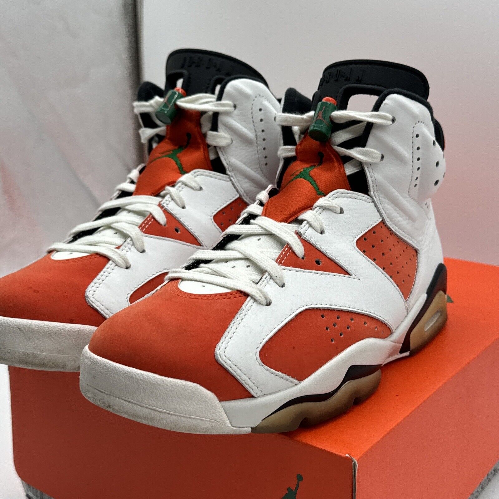 Size 8.5 - Jordan 6 Retro Like Mike 2017 Gatorade Green Orange Suede Leather Og