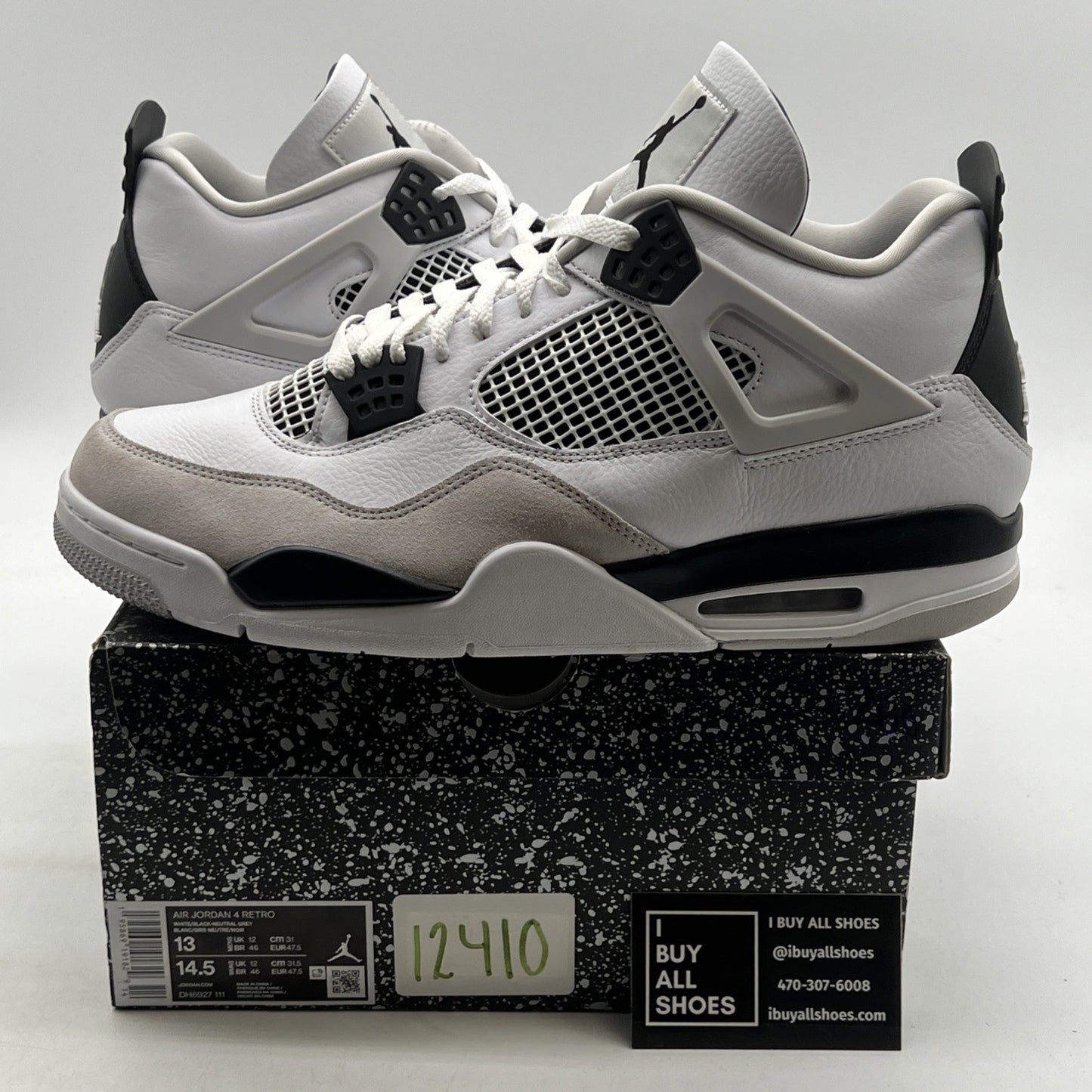 Size 13 - Air Jordan 4 Retro Mid Military Black (DH6927-111)