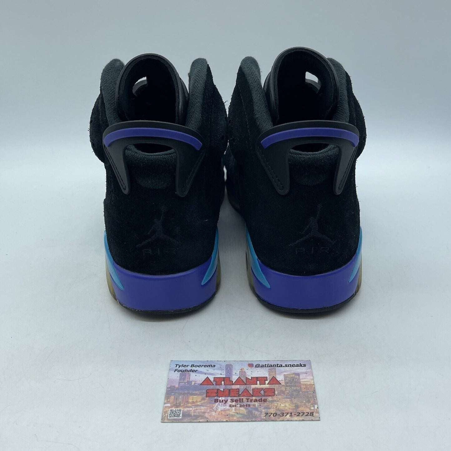 Size 8 - Air Jordan 6 Retro Aqua Black Suede Blue Purple Leather (CT8529-004)