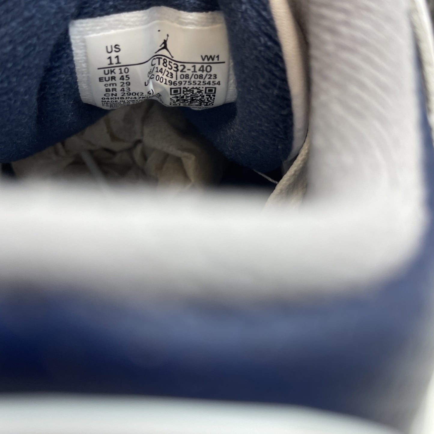 Size 11 - Air Jordan 3 Retro Midnight Navy Leather Suede (CT8532-140)