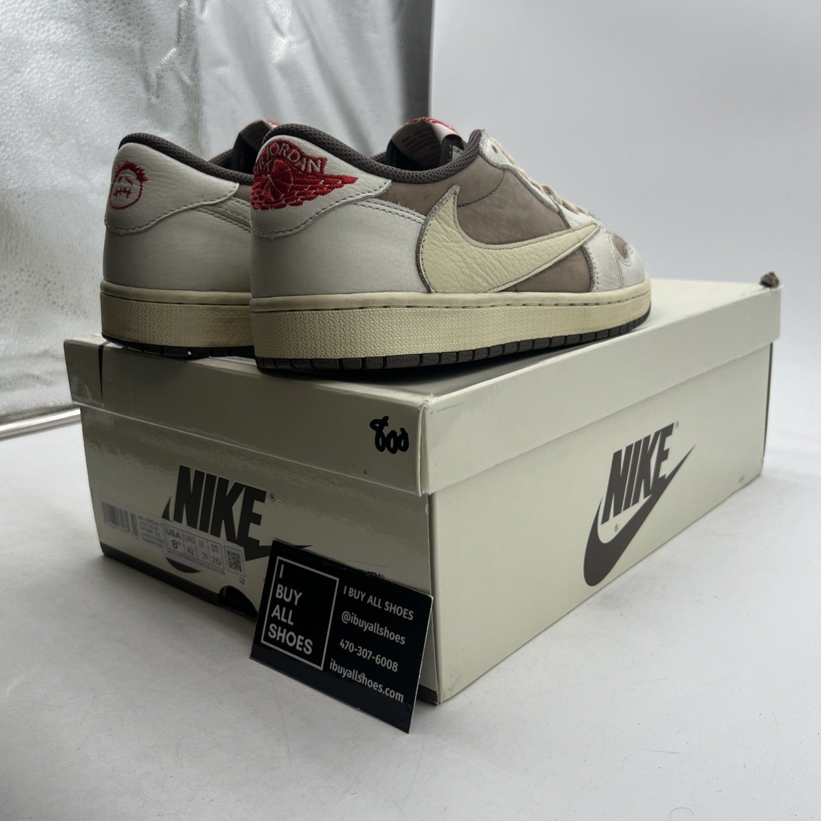 Size 8.5 - Air Jordan 1 Low OG x Travis Scott Reverse Mocha (DM7866-162)