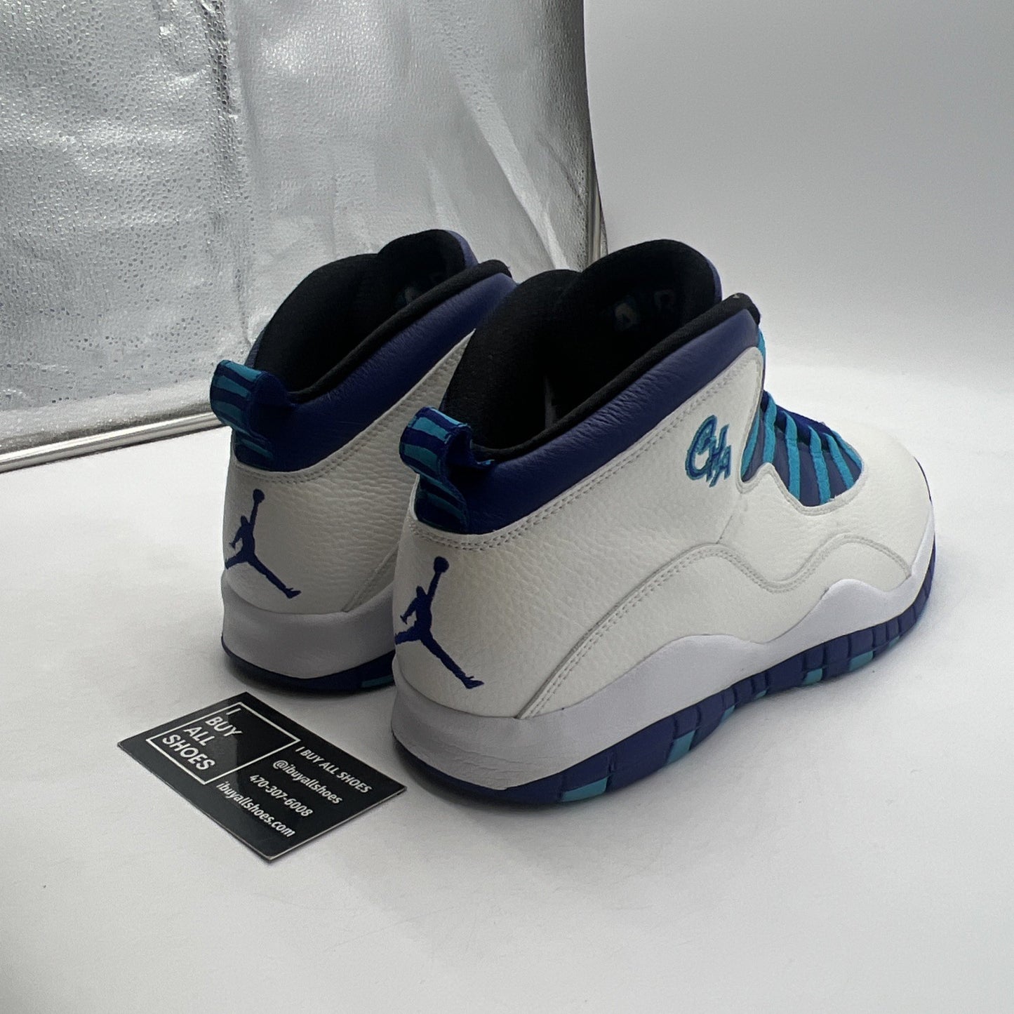 Size 12.5 - Air Jordan 10 Retro Charlotte Hornets (310805-107)