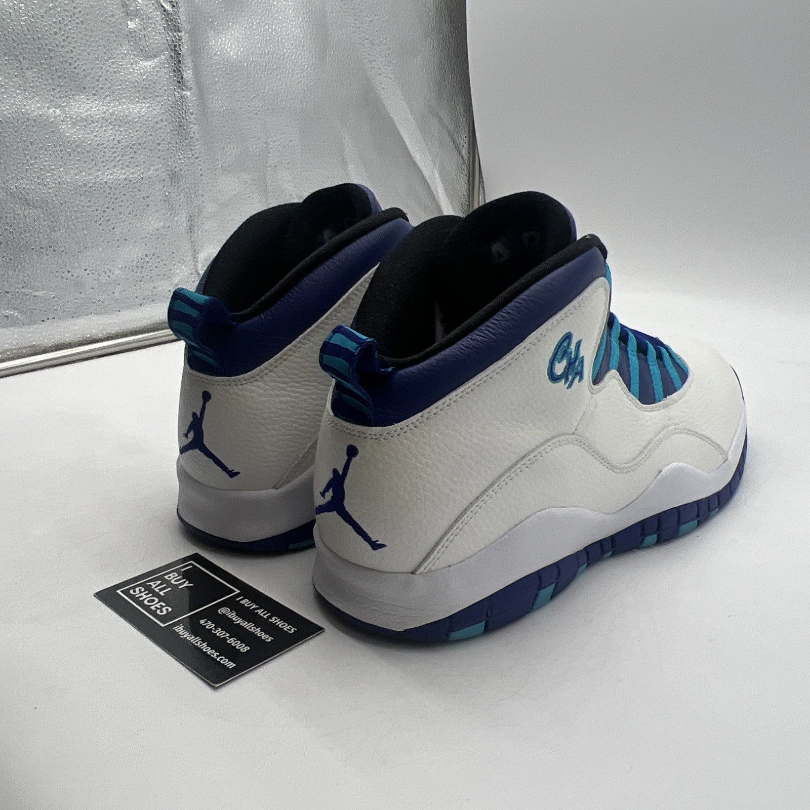 Size 12.5 - Air Jordan 10 Retro Charlotte Hornets (310805-107)