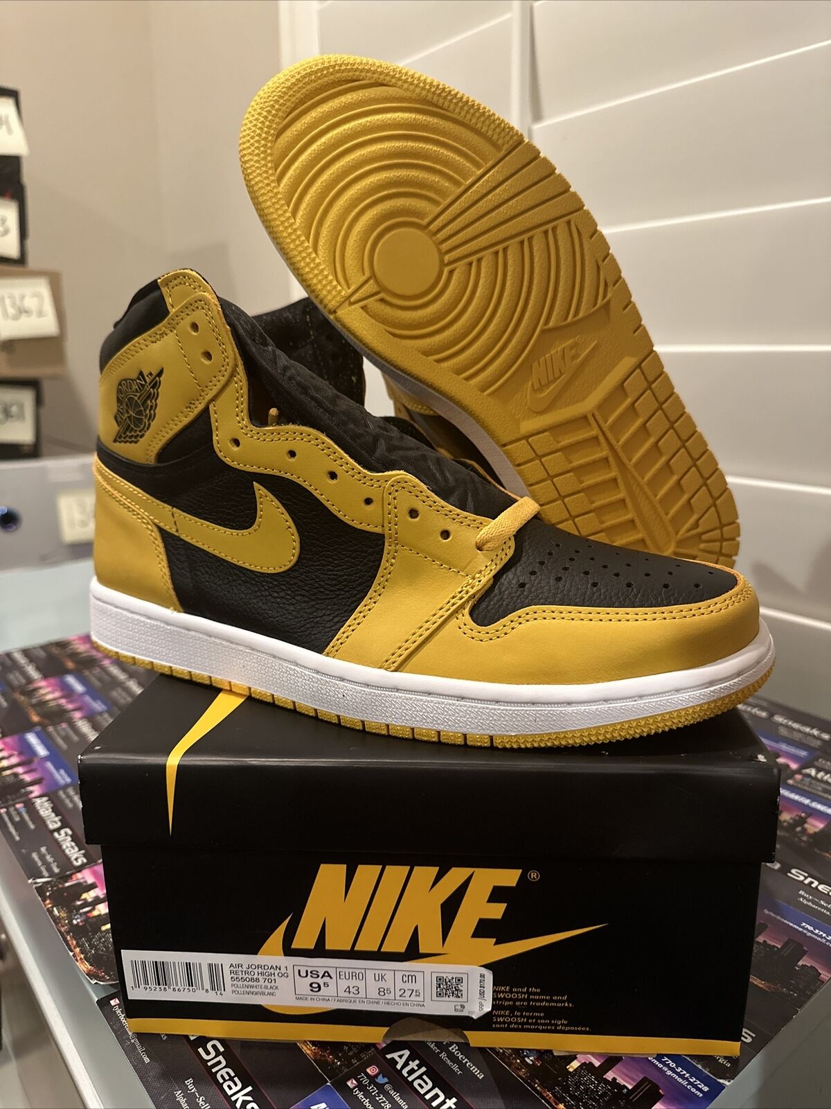 Size 9.5 - Jordan 1 High Retro OG Pollen