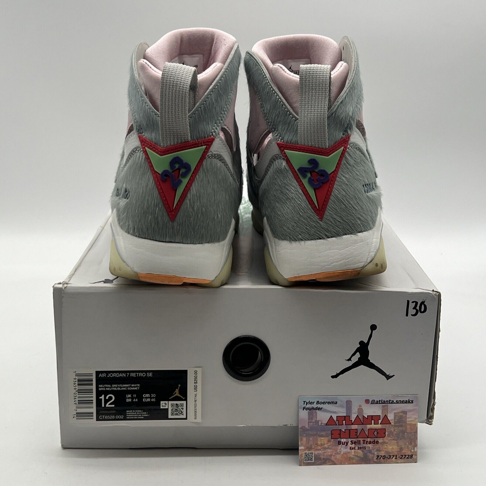 Size 12 - Air Jordan 7 Retro SE Hare 2.0 Grey Pink (CT8528-002)