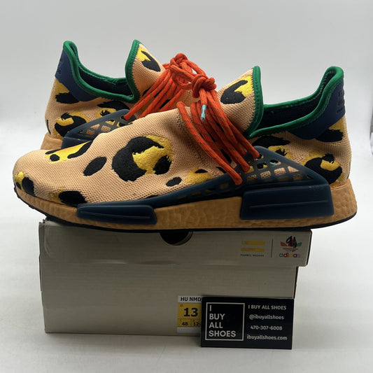 Size 13 - adidas Pharrell x NMD Human Race Animal Print - Pulse Amber (HP3221)