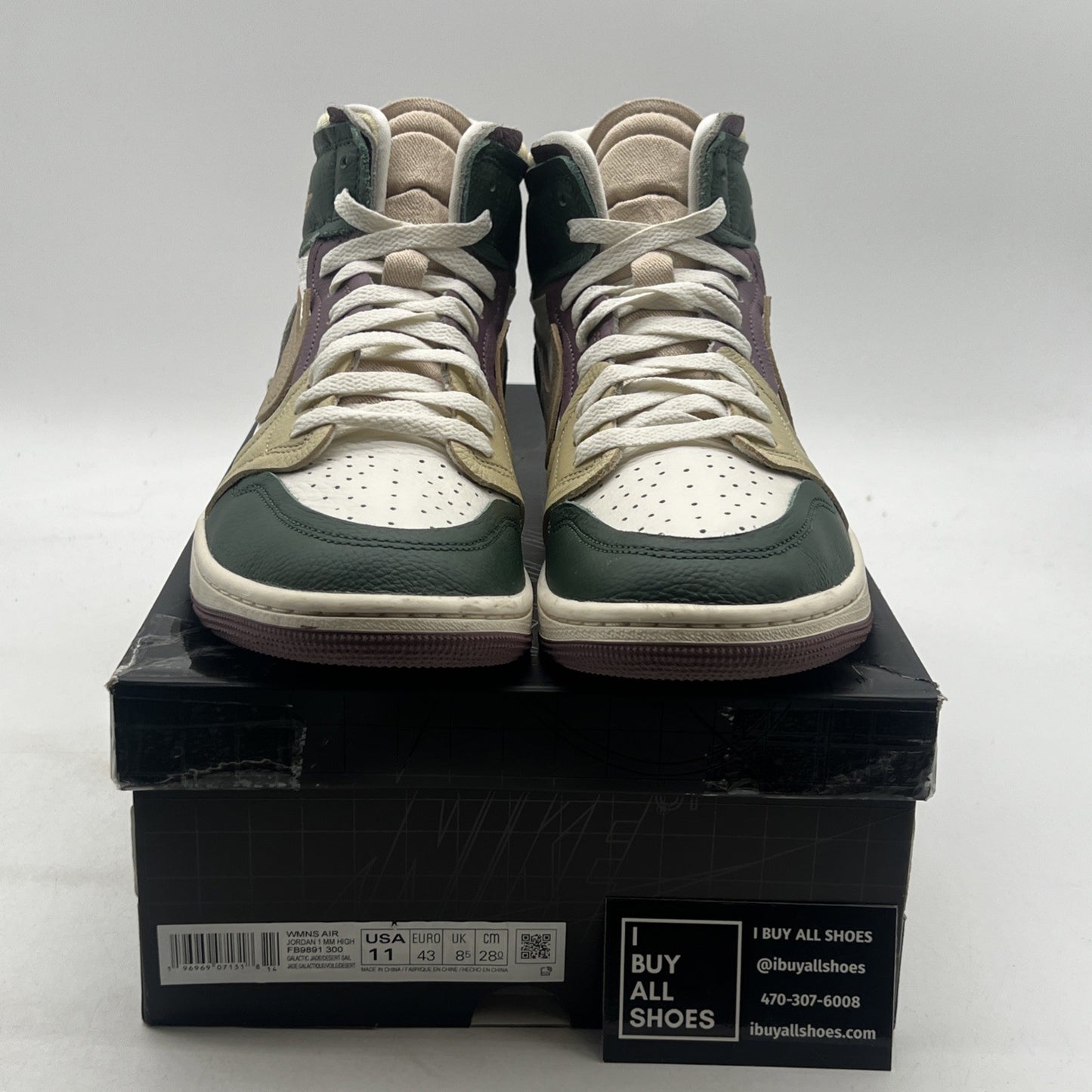 Size 11 - Air Jordan 1 Method of Make High Galactic Jade W (FB9891-300)