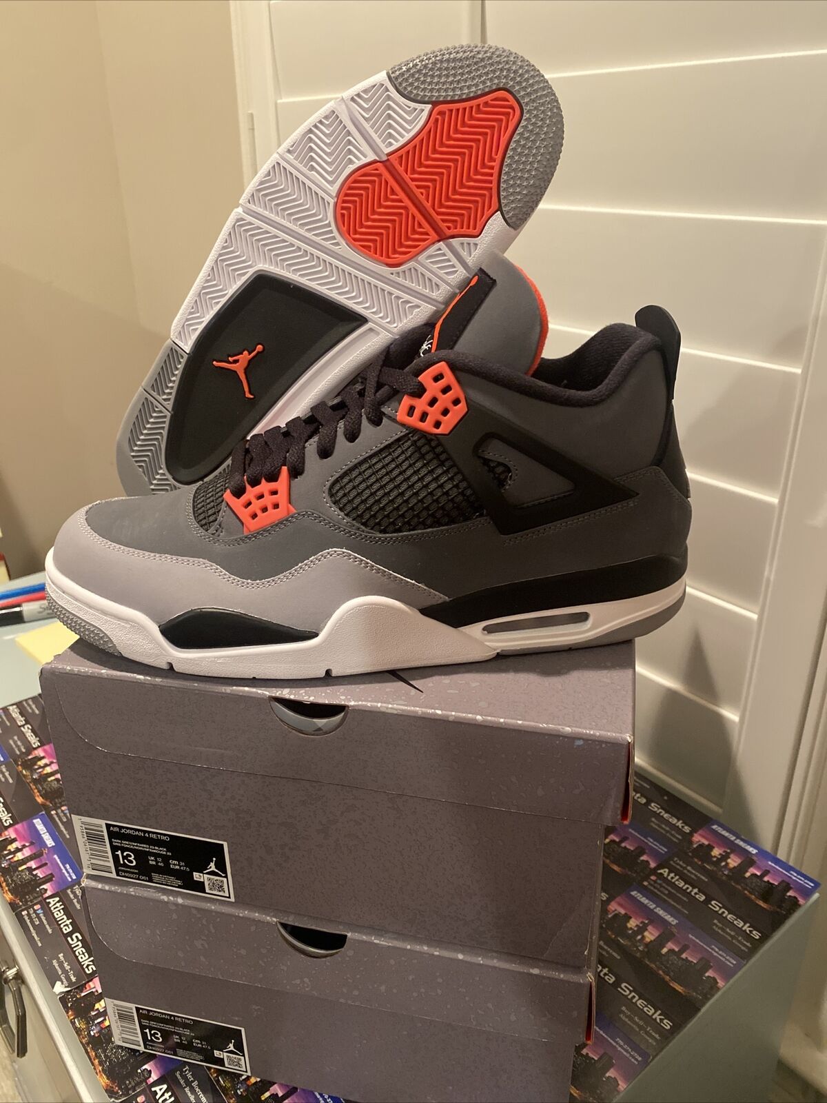 Size 13 - Jordan 4 Infrared Brand New Og All With Box!!