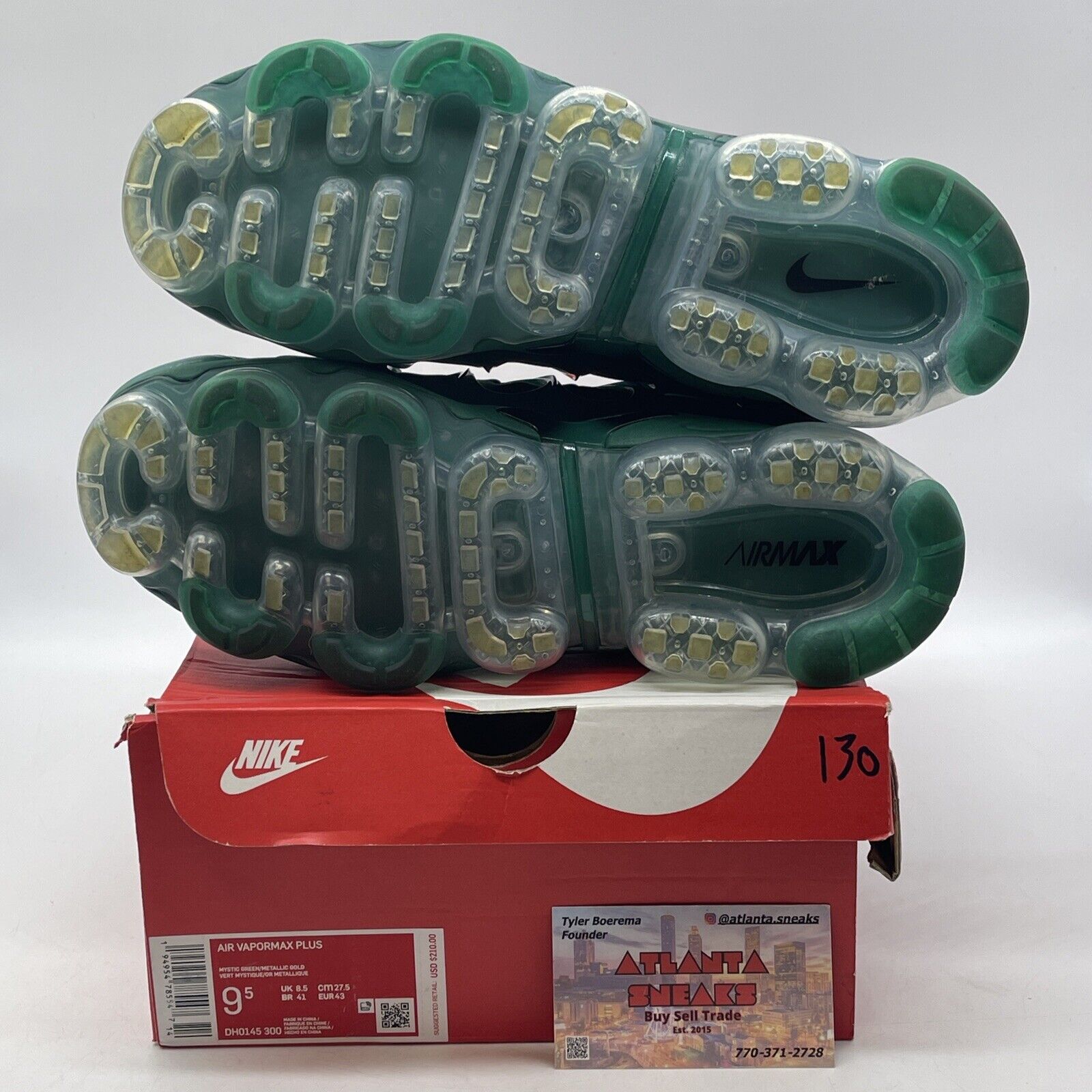 Size 9.5 - Nike Air VaporMax Plus City Special - Atlanta Green (DH0145-300)