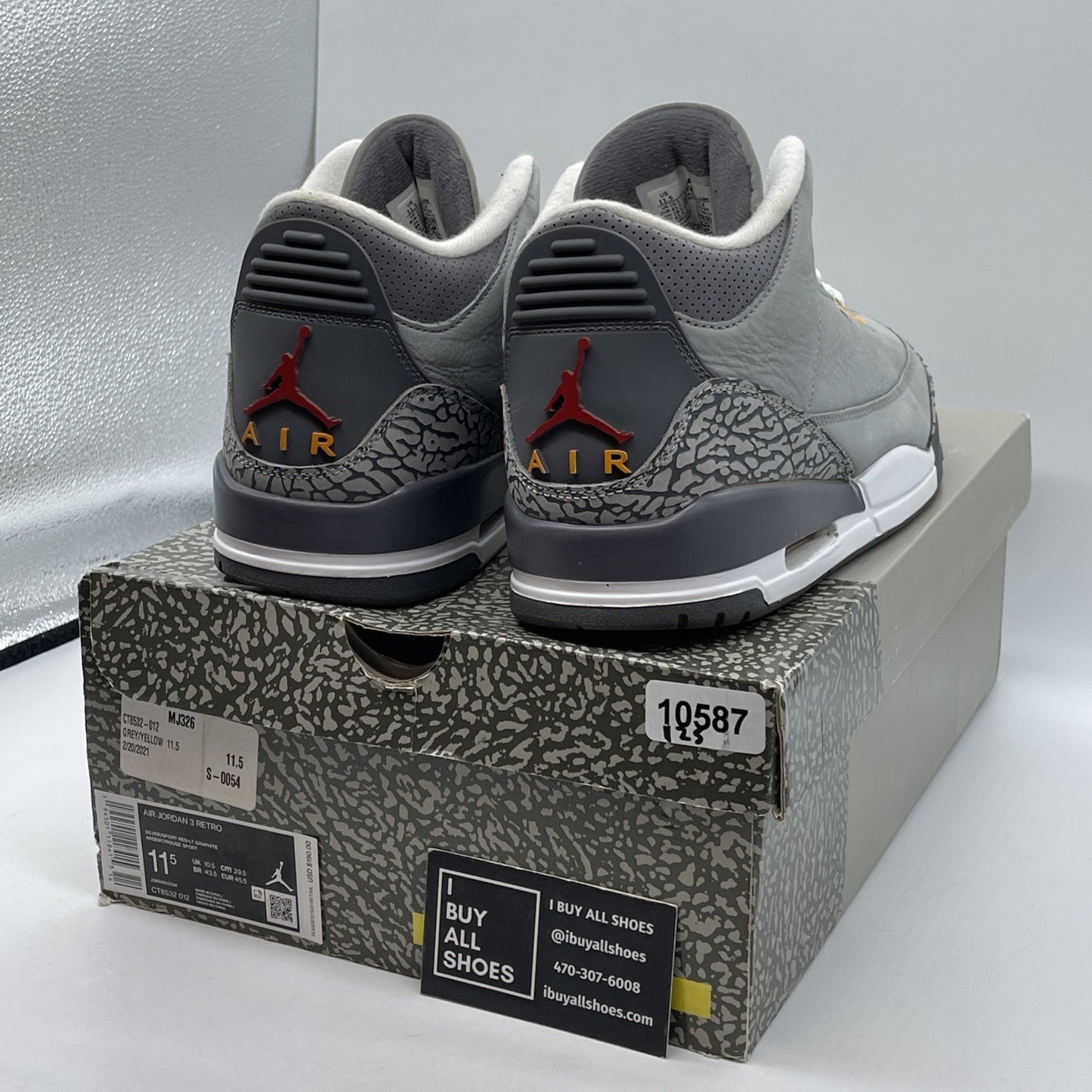 Size 11.5 - Jordan 6 Retro Mid Georgetown Grey White Suede (CT85332-012)