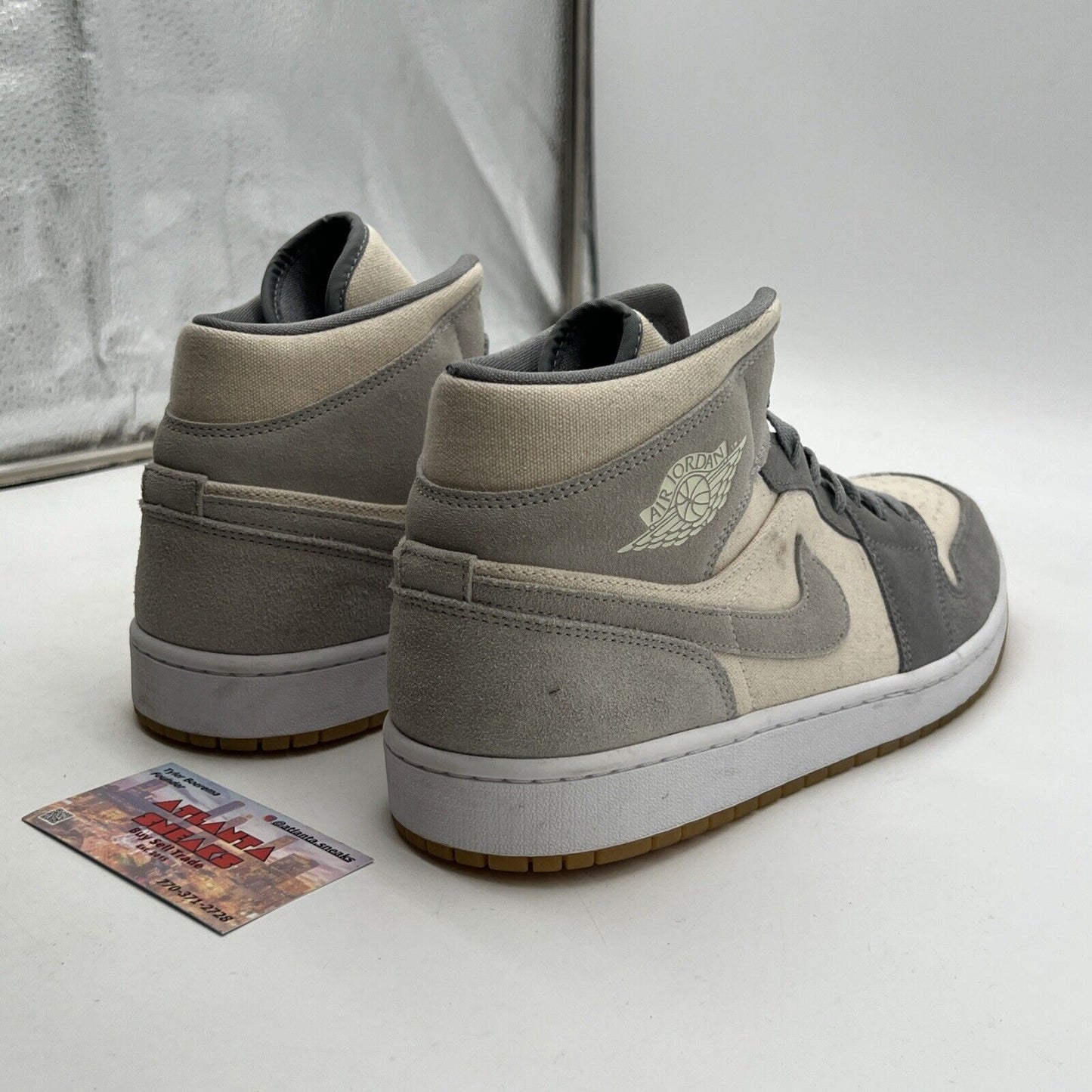 Size 12 - Air Jordan 1 SE Mid Coconut Milk Particle Grey (DN4281-100)