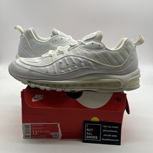 Size 11.5 - Nike Air Max 98 White Platinum (640744-106)