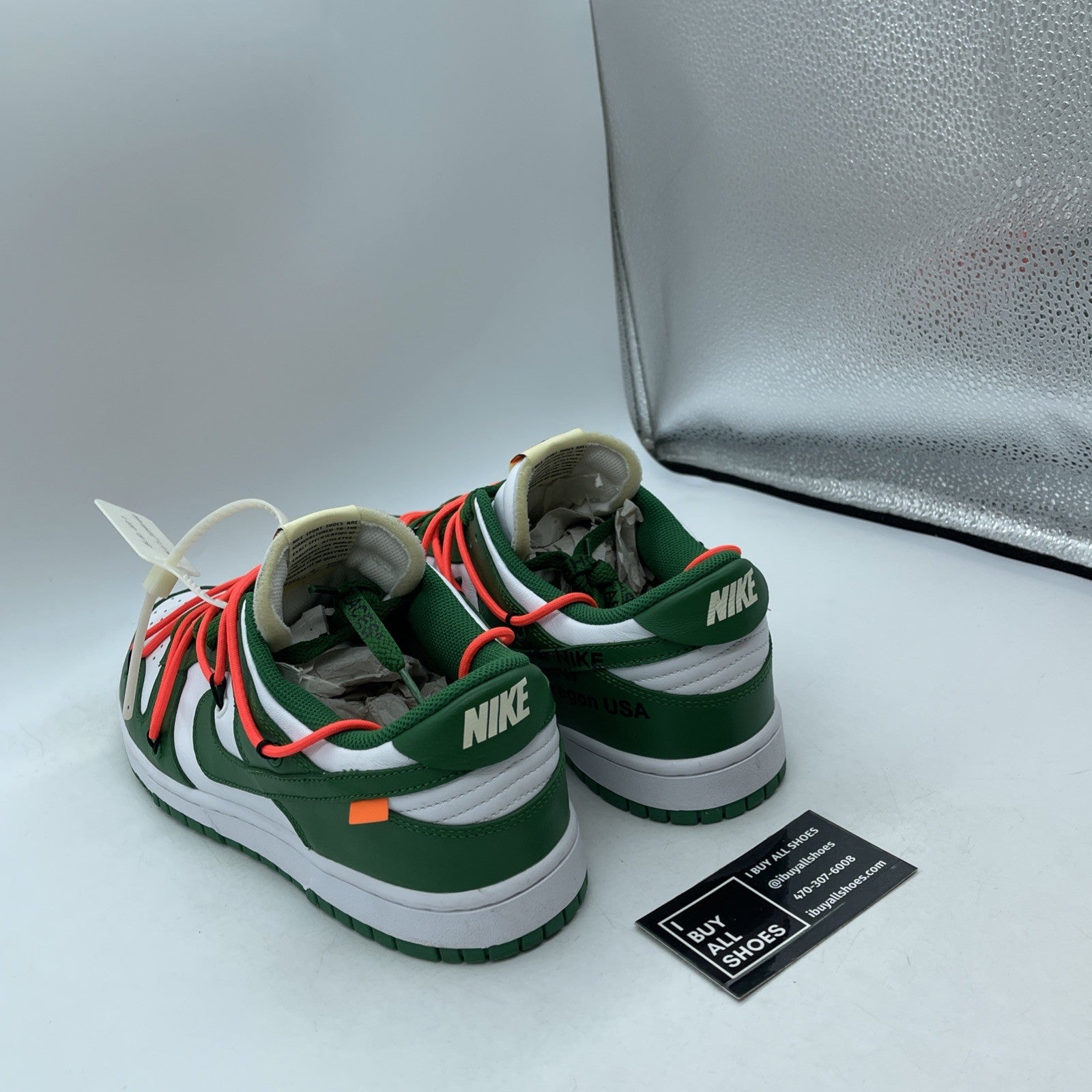Size 10 - Nike Dunk Low x OFF-WHITE Pine Green White (CT0856-100)