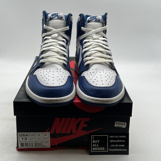 Size 13 - Air Jordan 1 Retro High OG Storm Blue 2016 (555088-127)