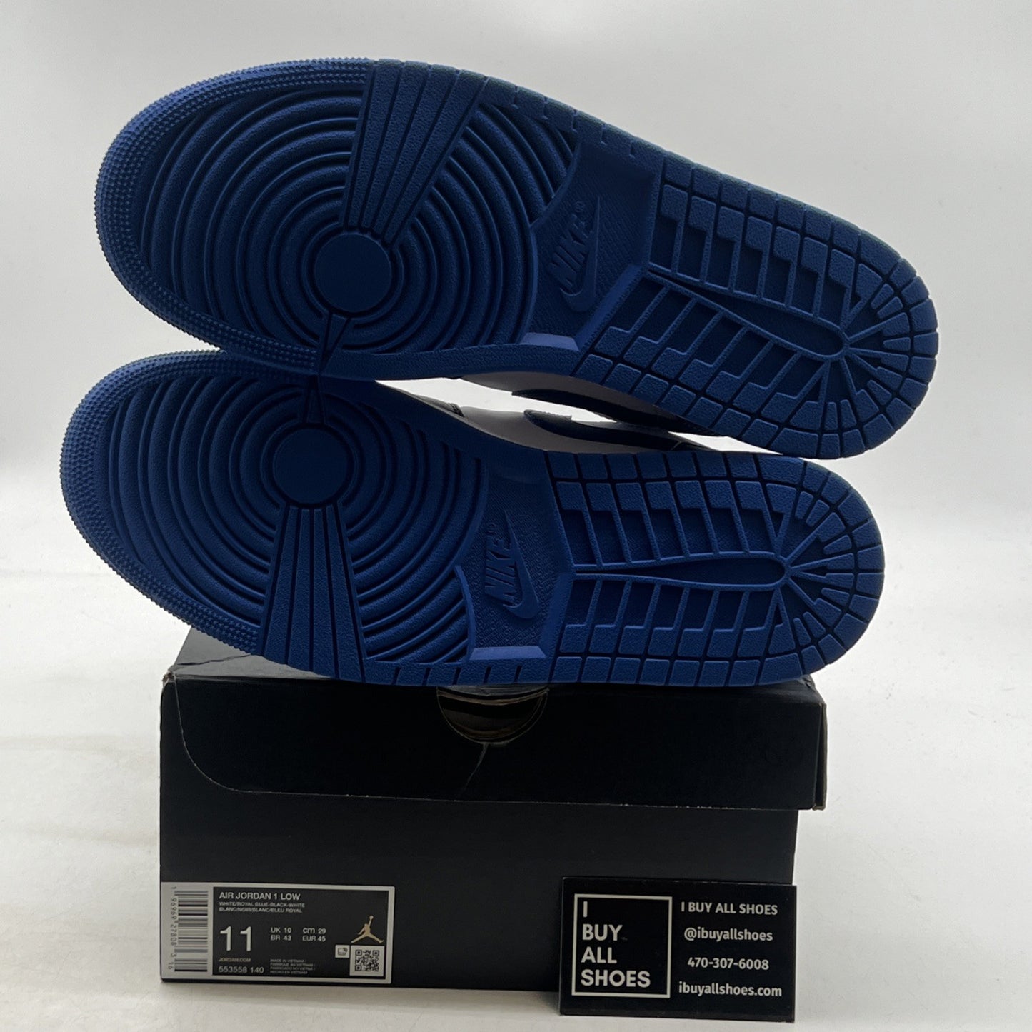 Size 11 - Air Jordan 1 Low Alternate Royal Toe (553558-140)