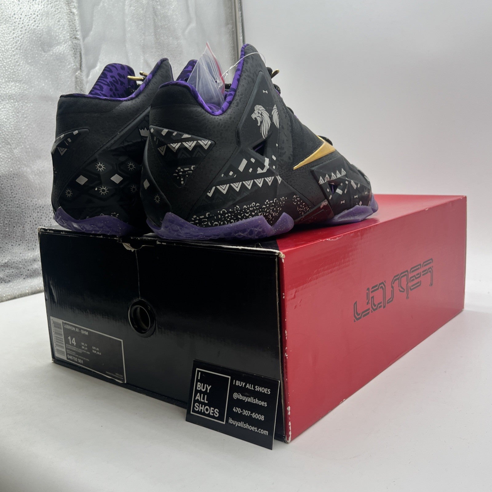 Size 14 - Nike LeBron 11 BHM - (646702-001)