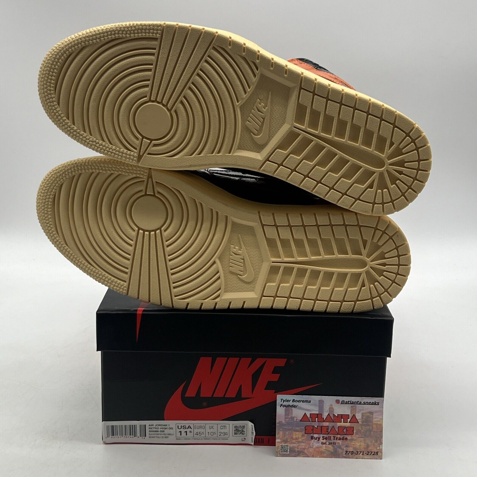 Size 11.5 - Jordan 1 Retro OG High Shattered Backboard 3.0 Orange (5555088-028)