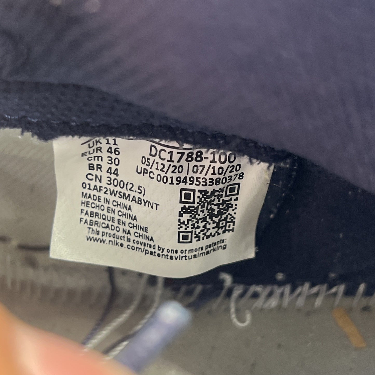 Size 12 - Air Jordan 1 Retro High CO.JP Midnight Navy (DC1788-100)