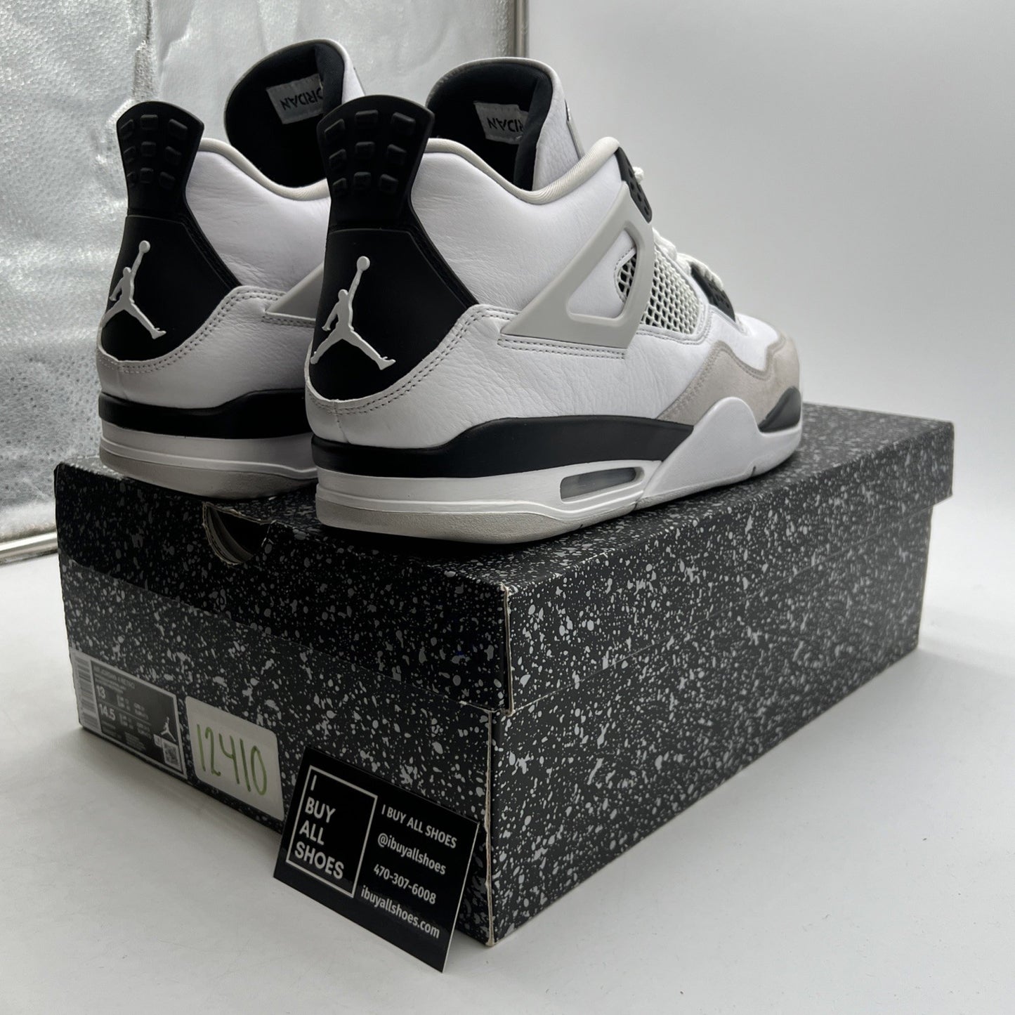 Size 13 - Air Jordan 4 Retro Mid Military Black (DH6927-111)