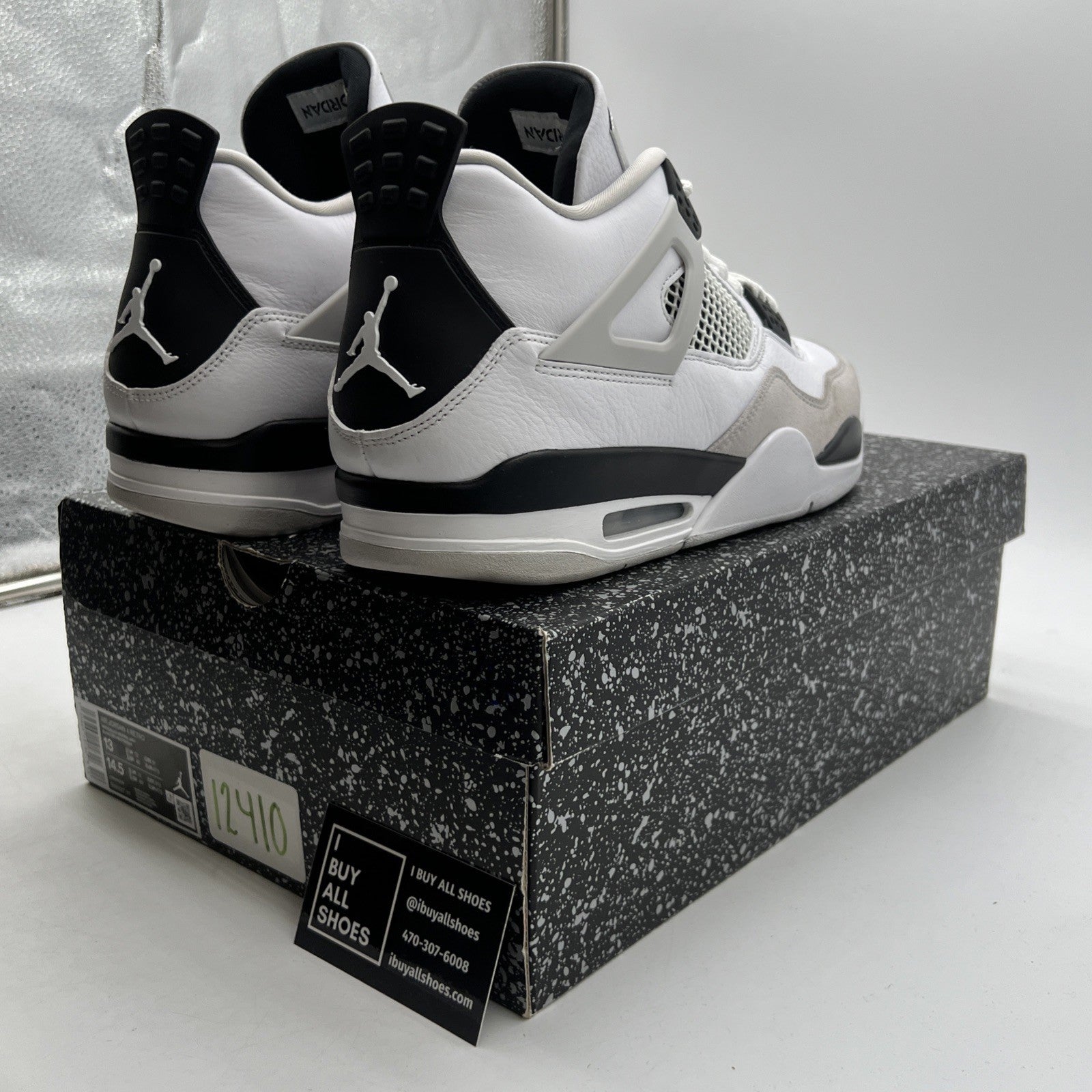 Size 13 - Air Jordan 4 Retro Mid Military Black (DH6927-111)