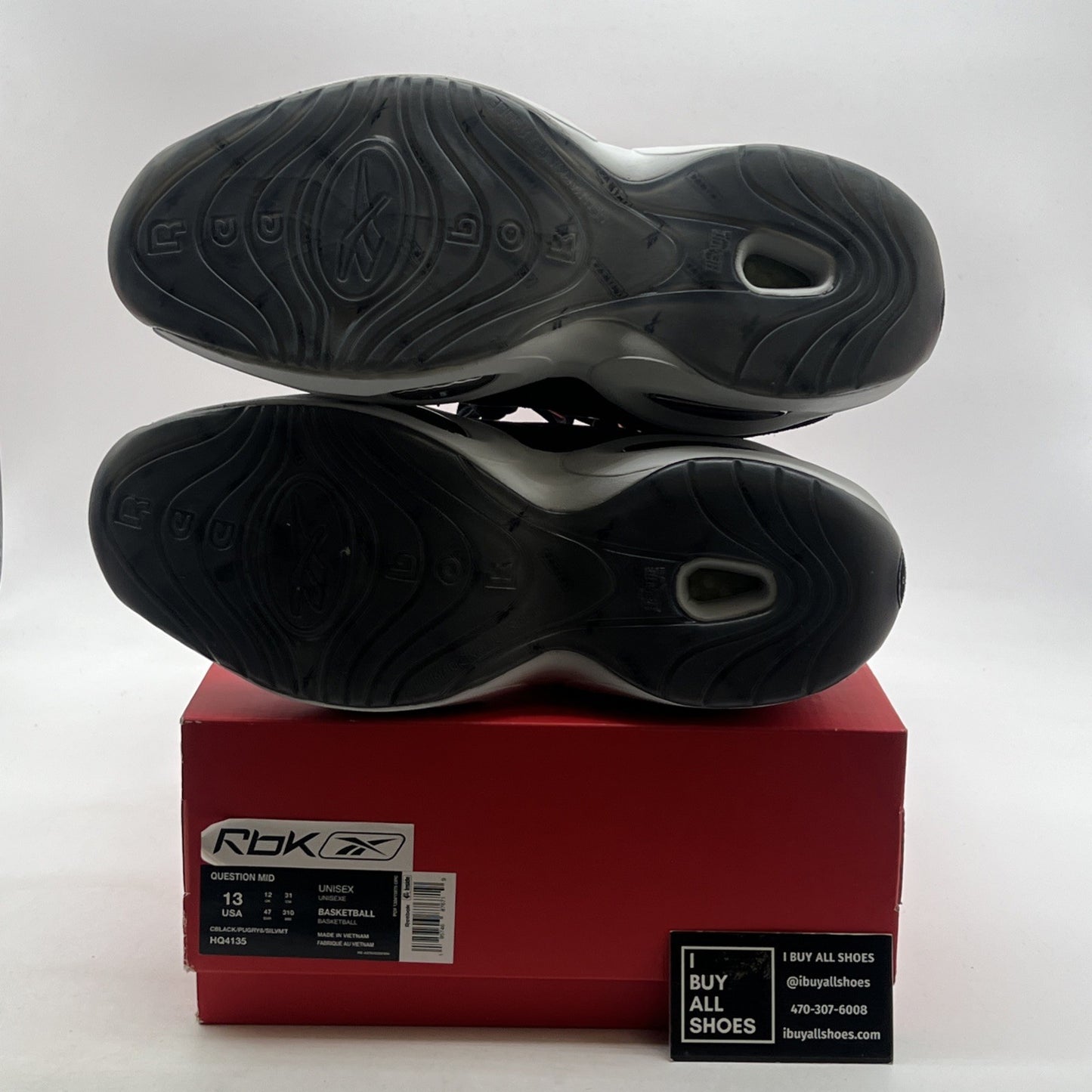 Size 13 - Reebok Panini x Question Mid Black Pulsar Prizm (HQ4135)