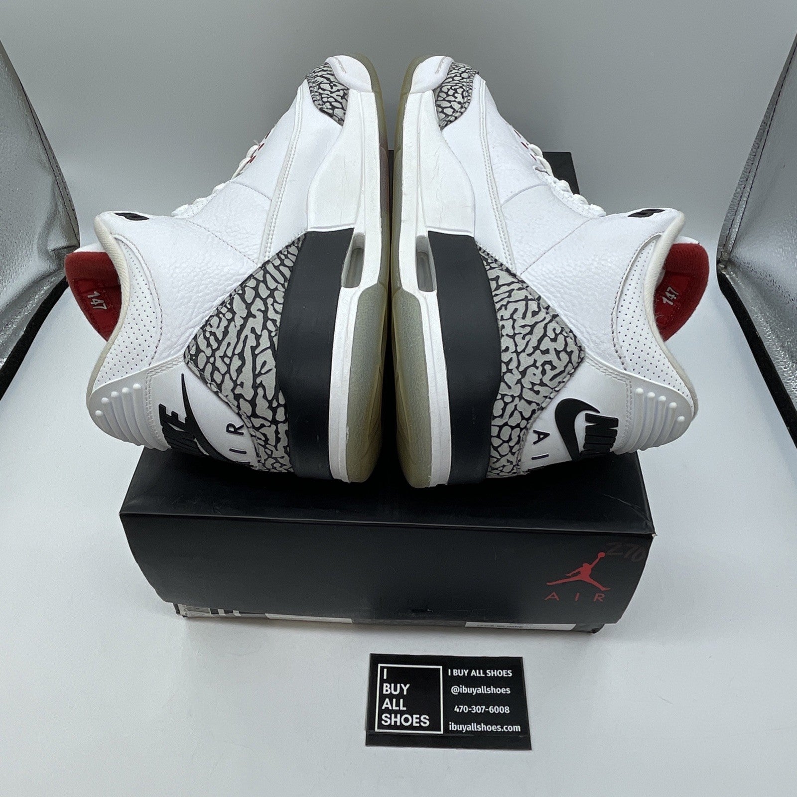 Size 11 - Air Jordan 3 Retro NRG Free Throw Line White Grey (923096-101)