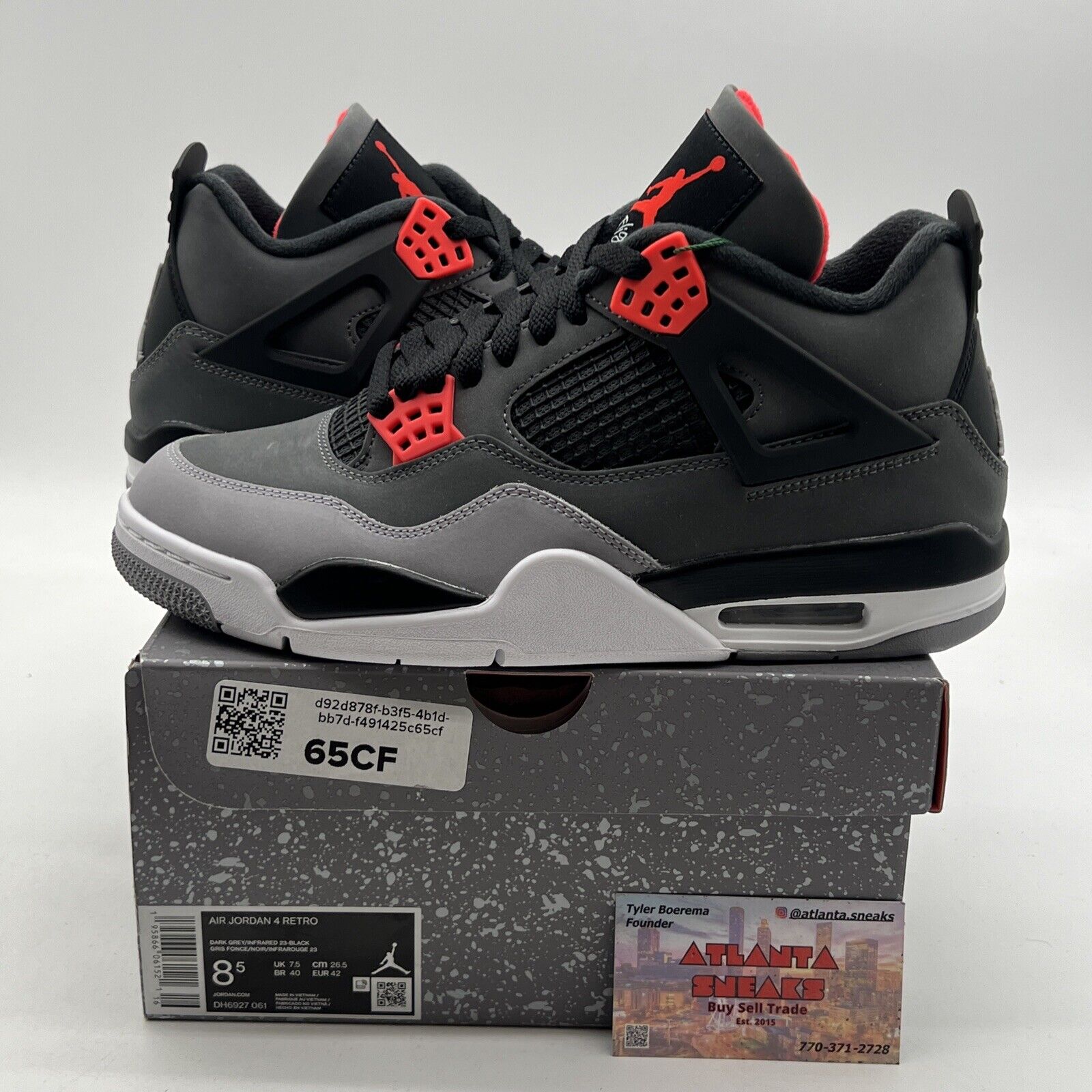 Size 8.5 - Air Jordan 4 Retro Mid Infrared (DH6927-061)