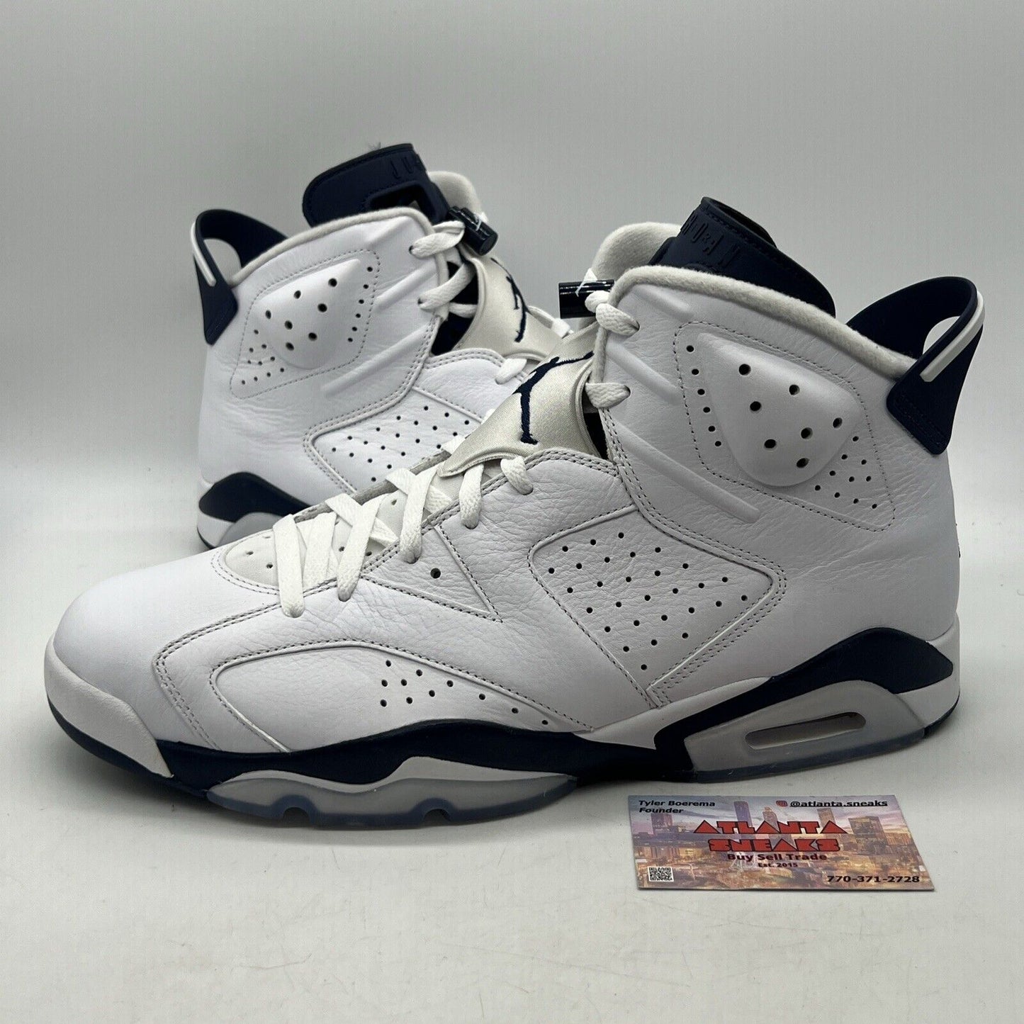 Size 14 - Jordan 6 Retro Midnight Navy White Get Leather (CT8529-141)