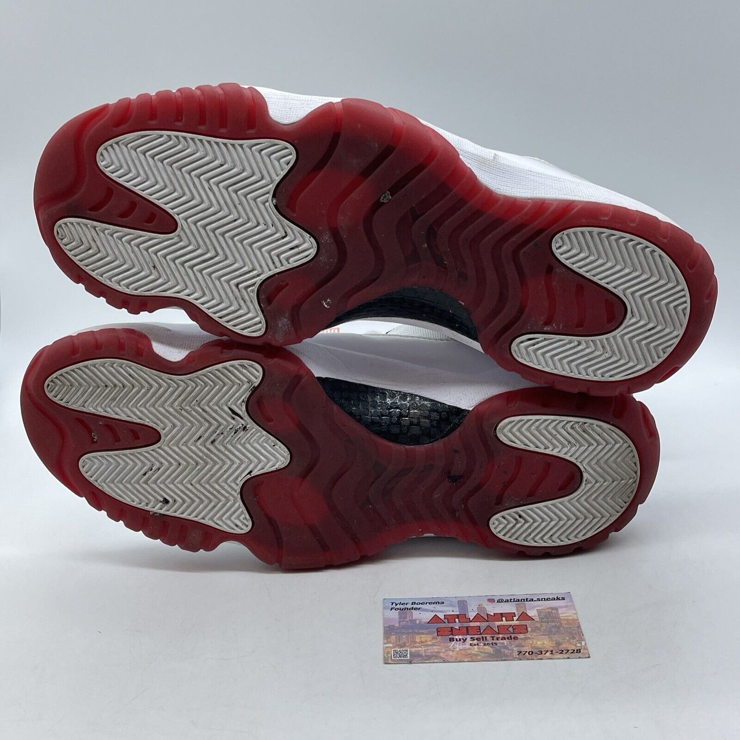 Size 12 - Air Jordan 11 Retro Low Cherry Bottom Red White Leather (528895-101)