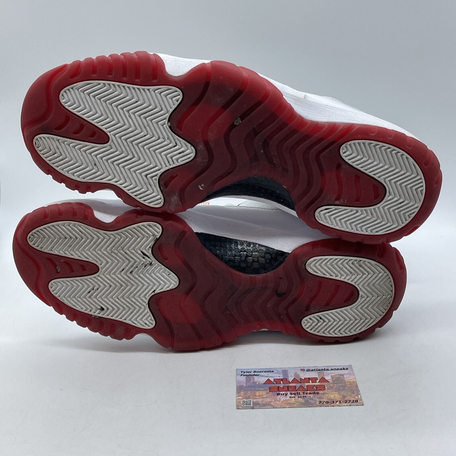 Size 12 - Air Jordan 11 Retro Low Cherry Bottom Red White Leather (528895-101)