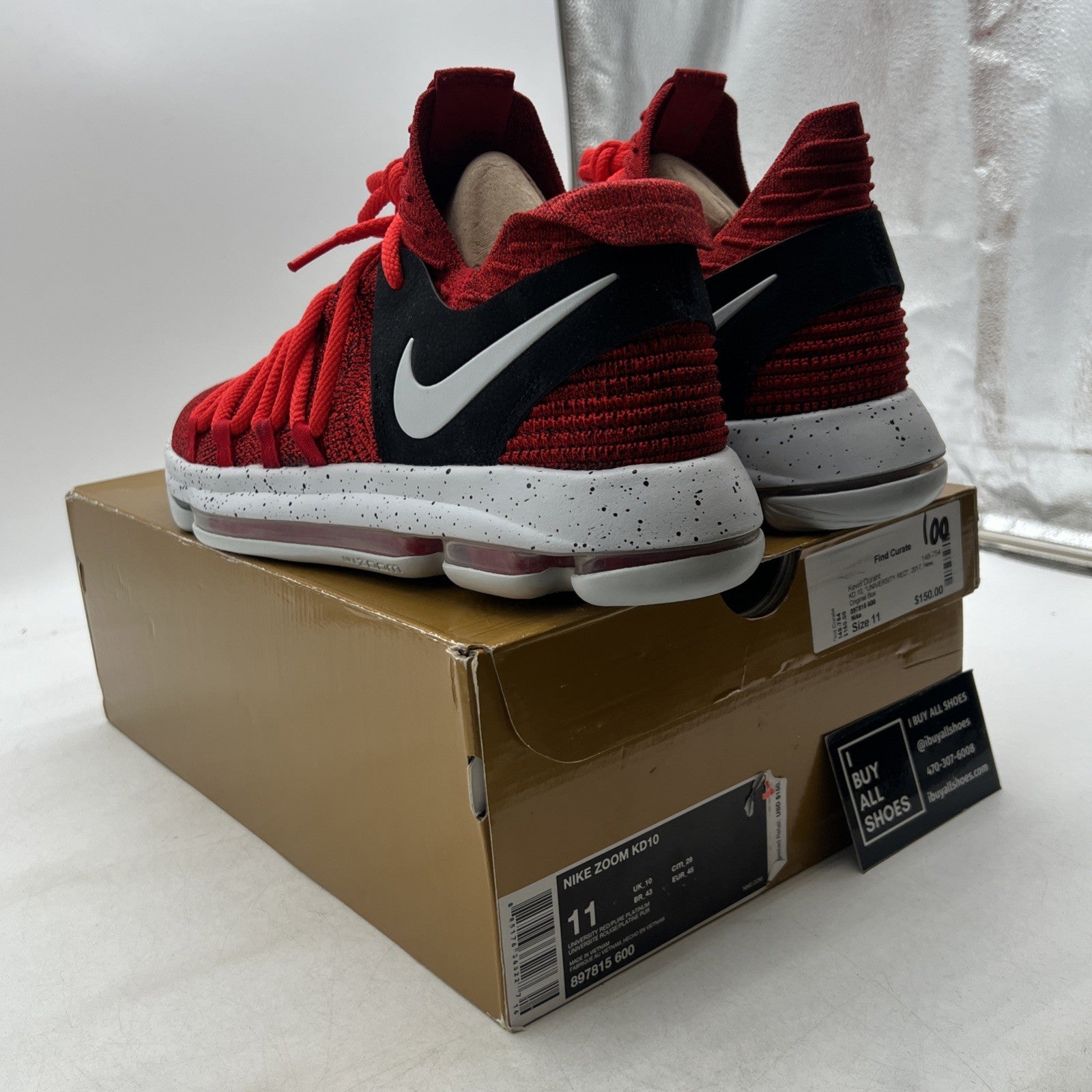 Size 11 - Nike KD 10 Red Velvet (897815-600)