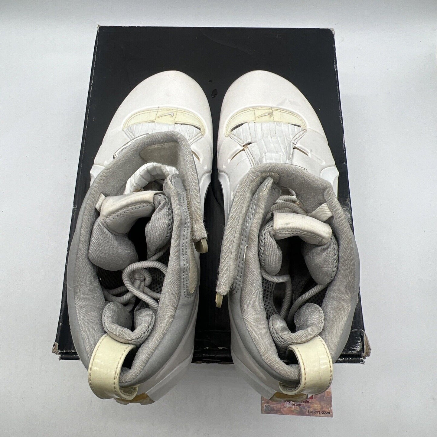 Size 13 - Nike Zoom LeBron 4 White Chrome (314647-112)