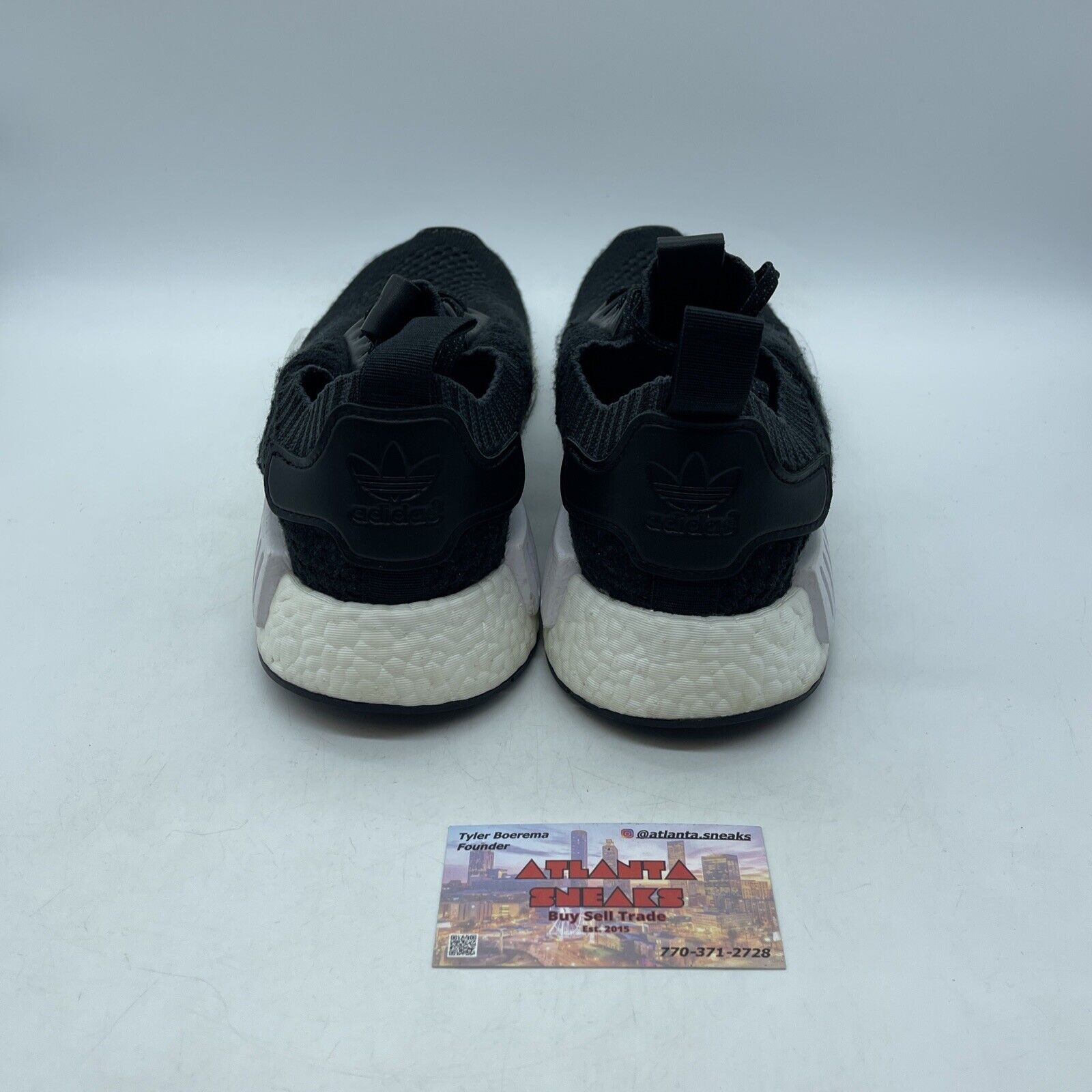 Size 9 - adidas A Ma Maniere x Invincible x NMD_R1 Primeknit Core Black Suede