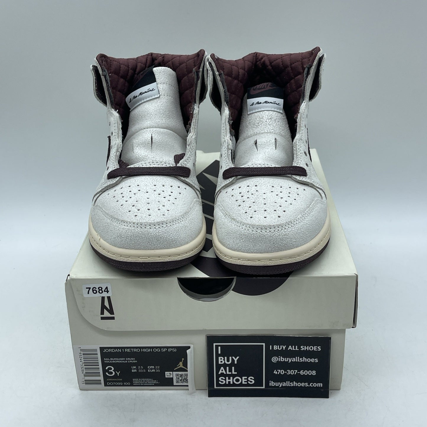 Size 3Y - Air Jordan 1 OG x A Ma Maniere High Airness (DO7099-100)