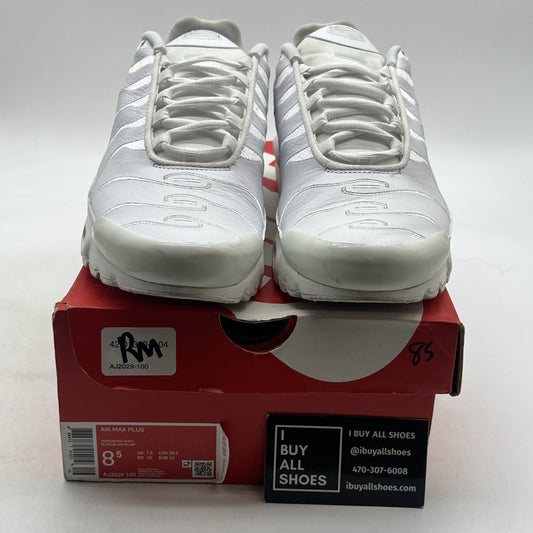 Size 8.5 - Nike Air Max Plus TN Triple White (AJ2029-100)