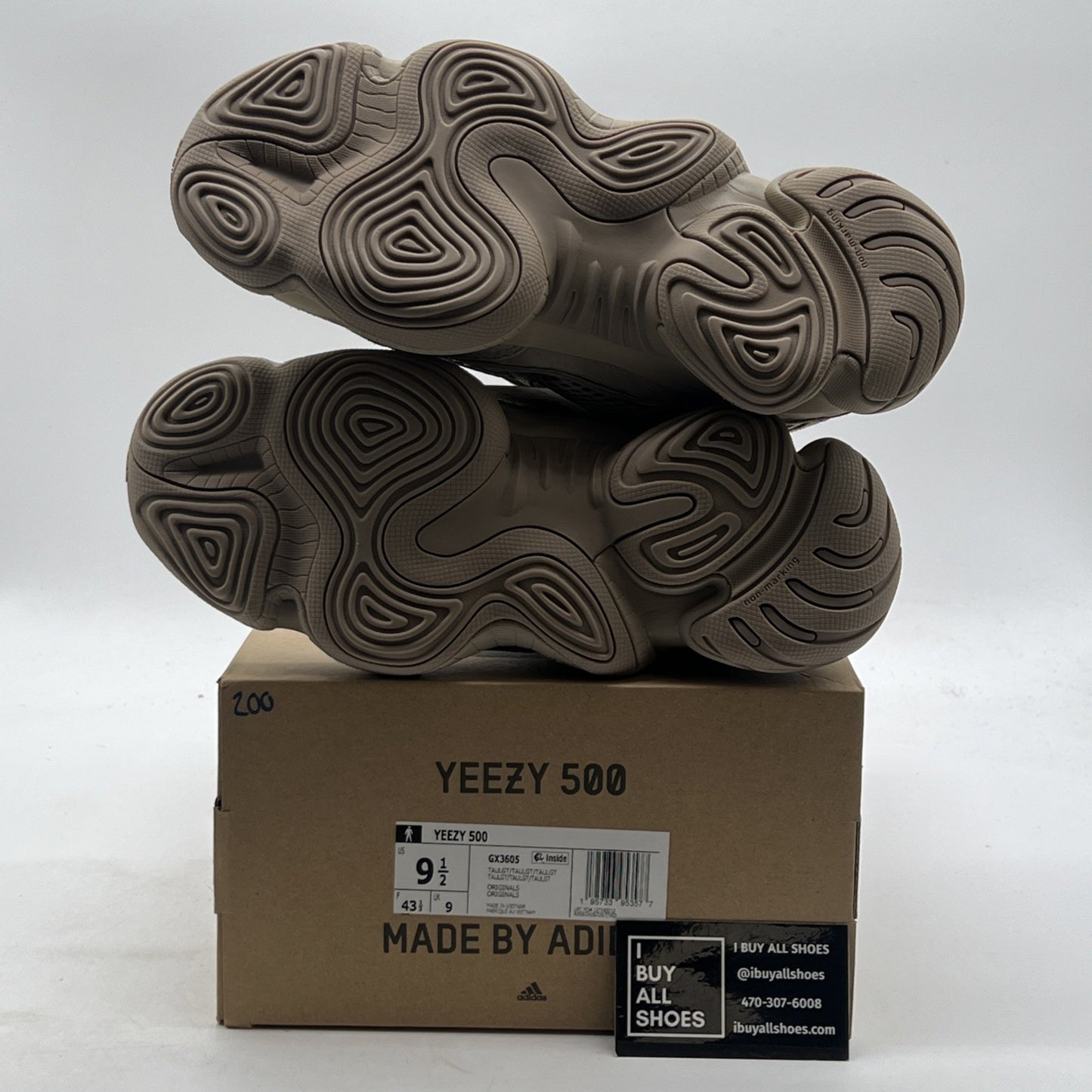 Size 9.5 - adidas Yeezy 500 Taupe Light (GX3605)