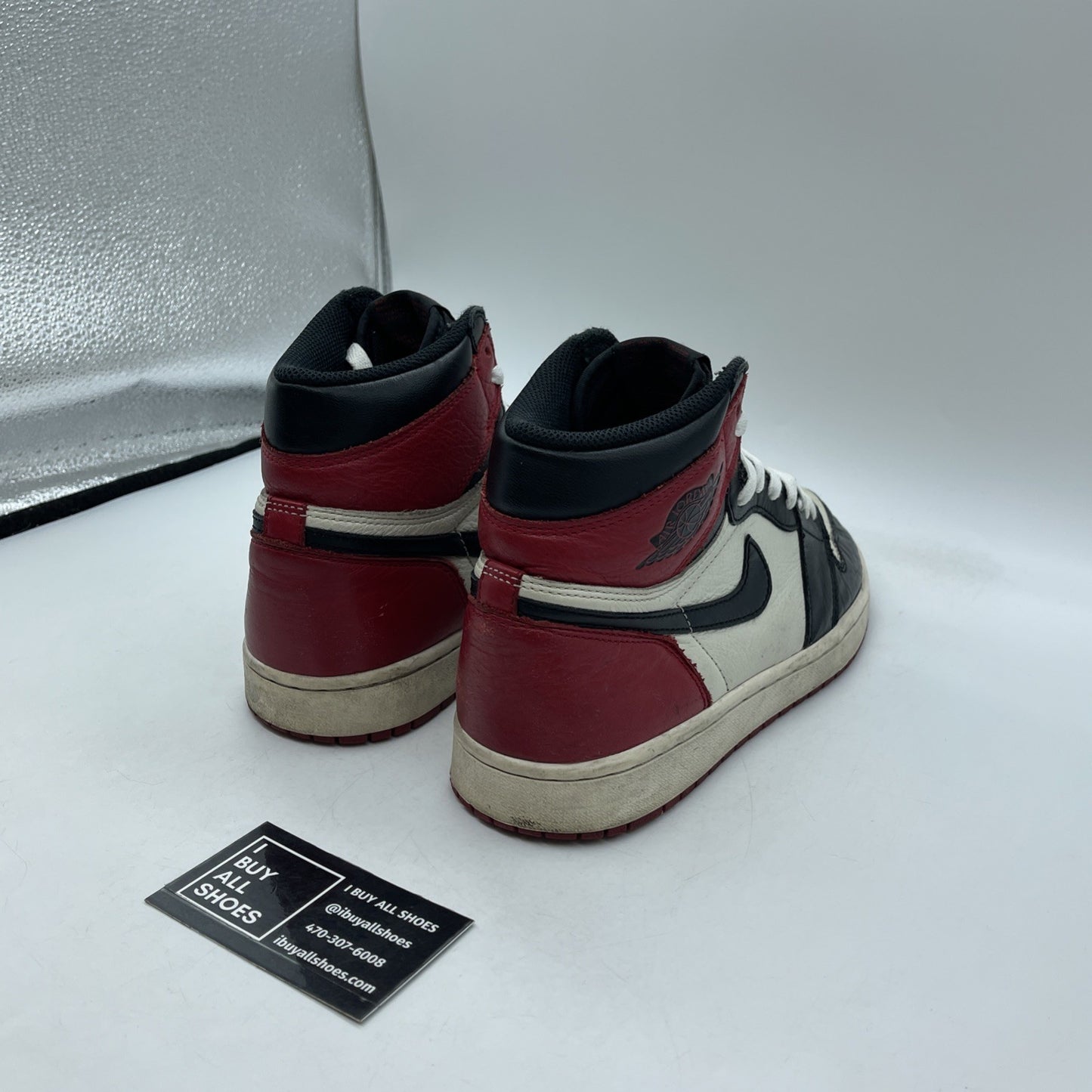 Size 8.5 - Jordan 1 Retro OG High Bred Toe Black Red Leather (555088-610)