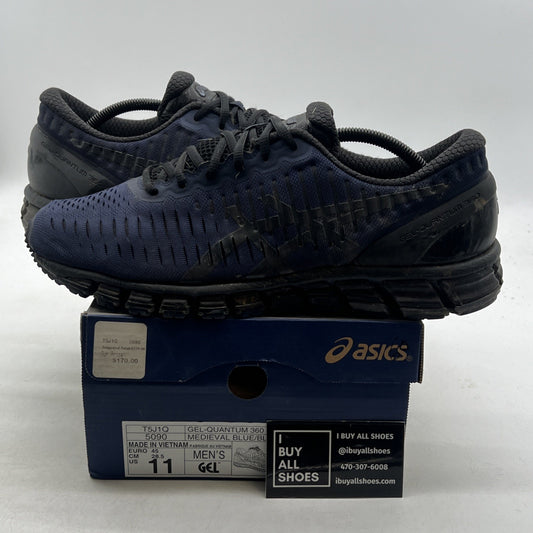Size 11 - ASICS Gel Quantum 360 Knit Running Shoes Navy Blue (T5J1Q-5090)