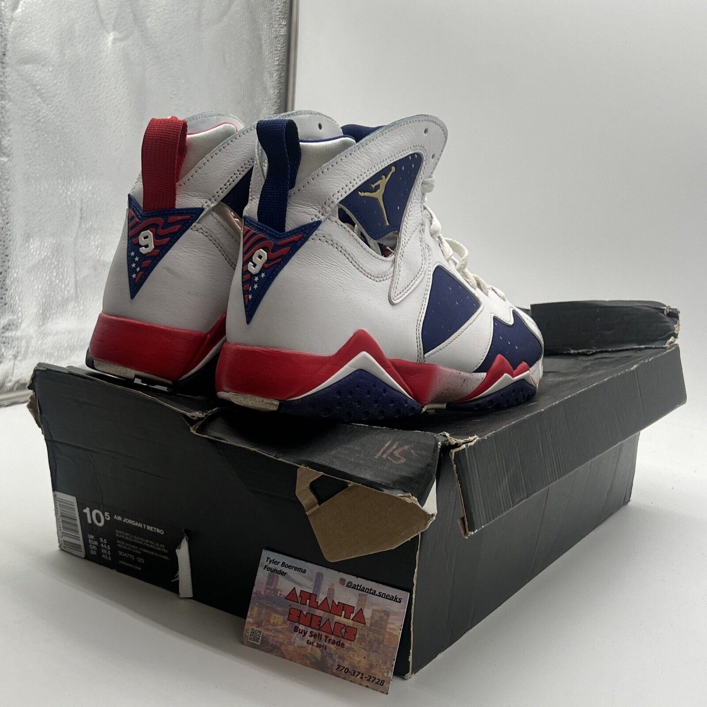 Size 10.5 - Air Jordan 7 Retro Tinker Alternate (304775-123)