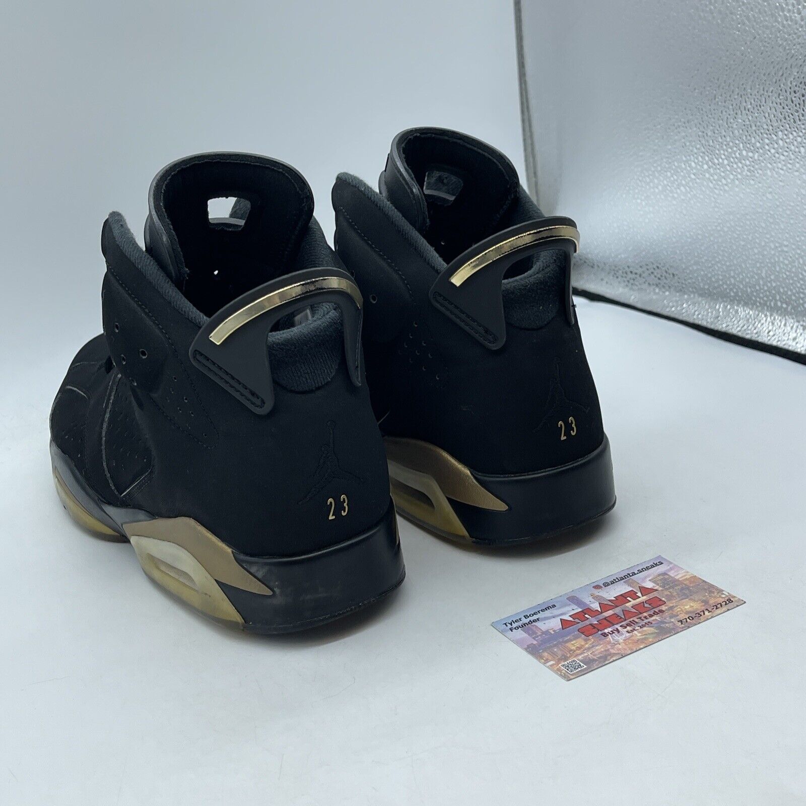 Size 11.5 - Jordan 6 Retro Defining Moments 2020 Gold Black Suede (CT4954-007)