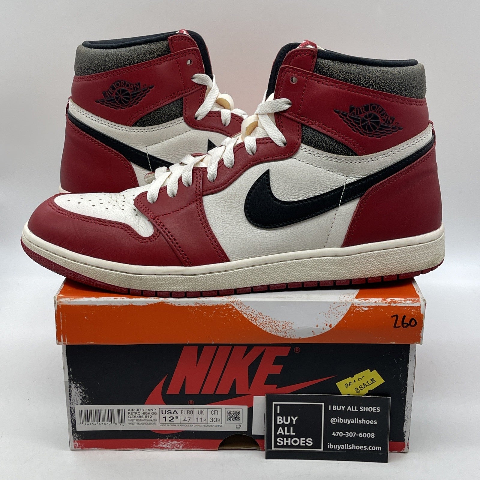 Size 12.5 - Jordan 1 Retro High OG Chicago Reimagined Lost & Found (DZ5485-612)
