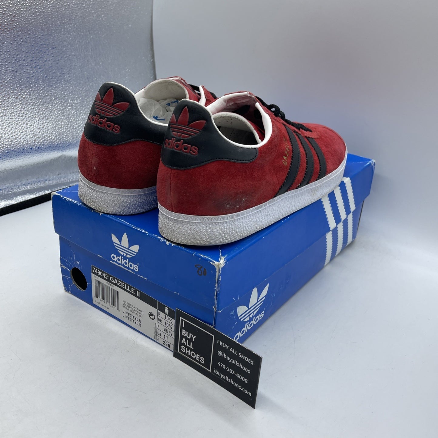 Size 11 - adidas Gazelle Manchester United Athletic Limited Streetwear (749042)