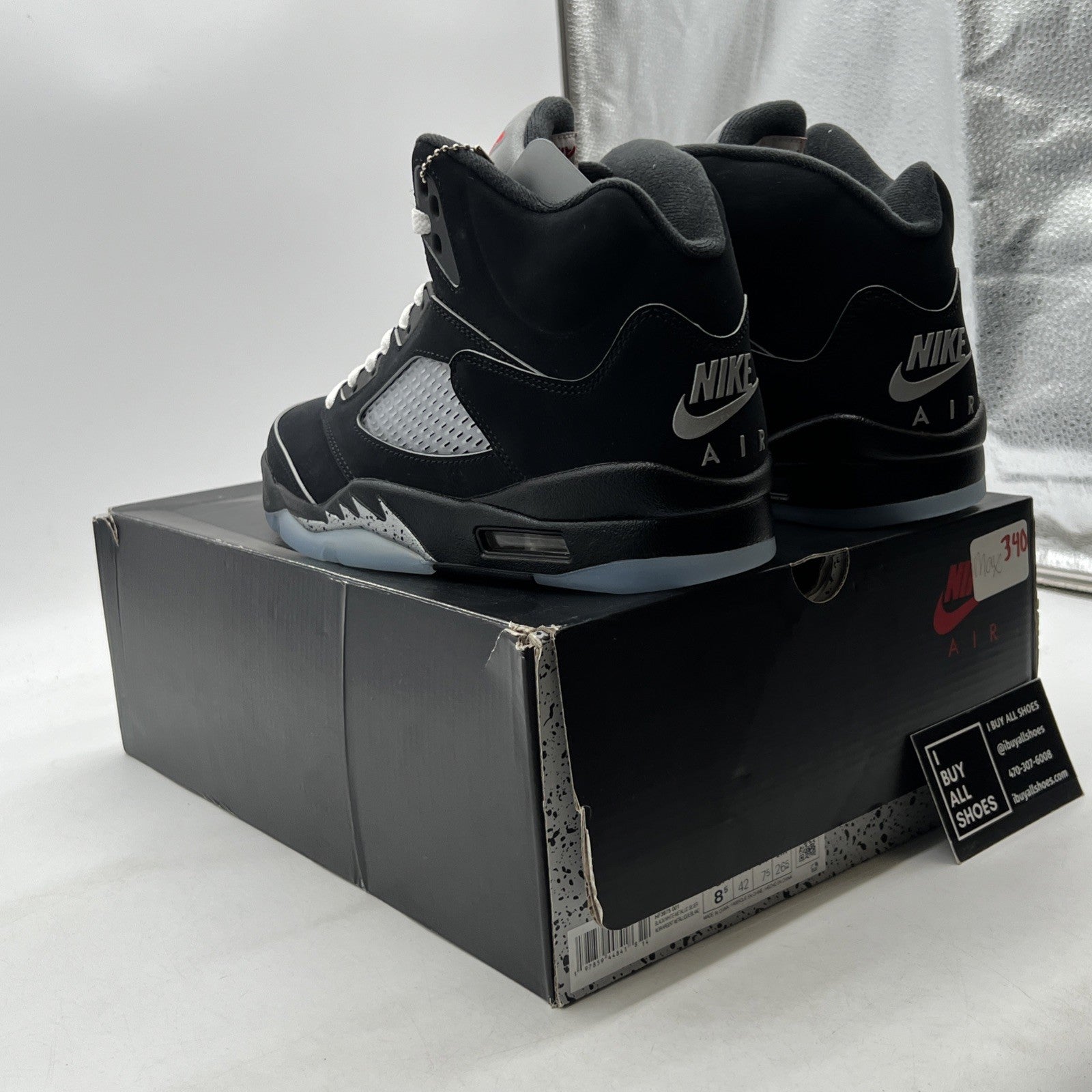 Size 8.5 - Air Jordan 5 Retro OG Black Metallic Reimagined (HF3975-001)