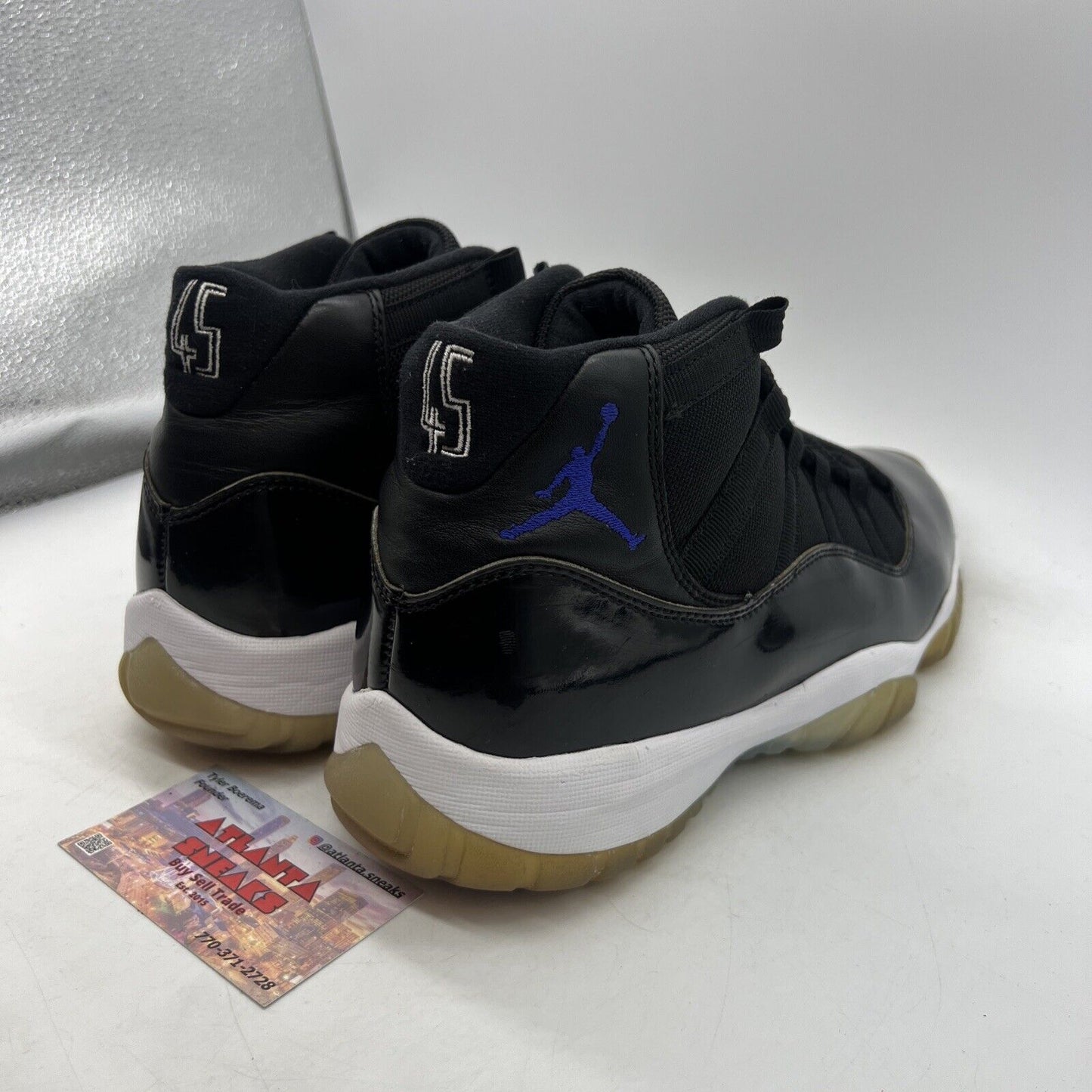 Size 10 - Jordan 11 Retro High Space Jam Black White (378037-003)