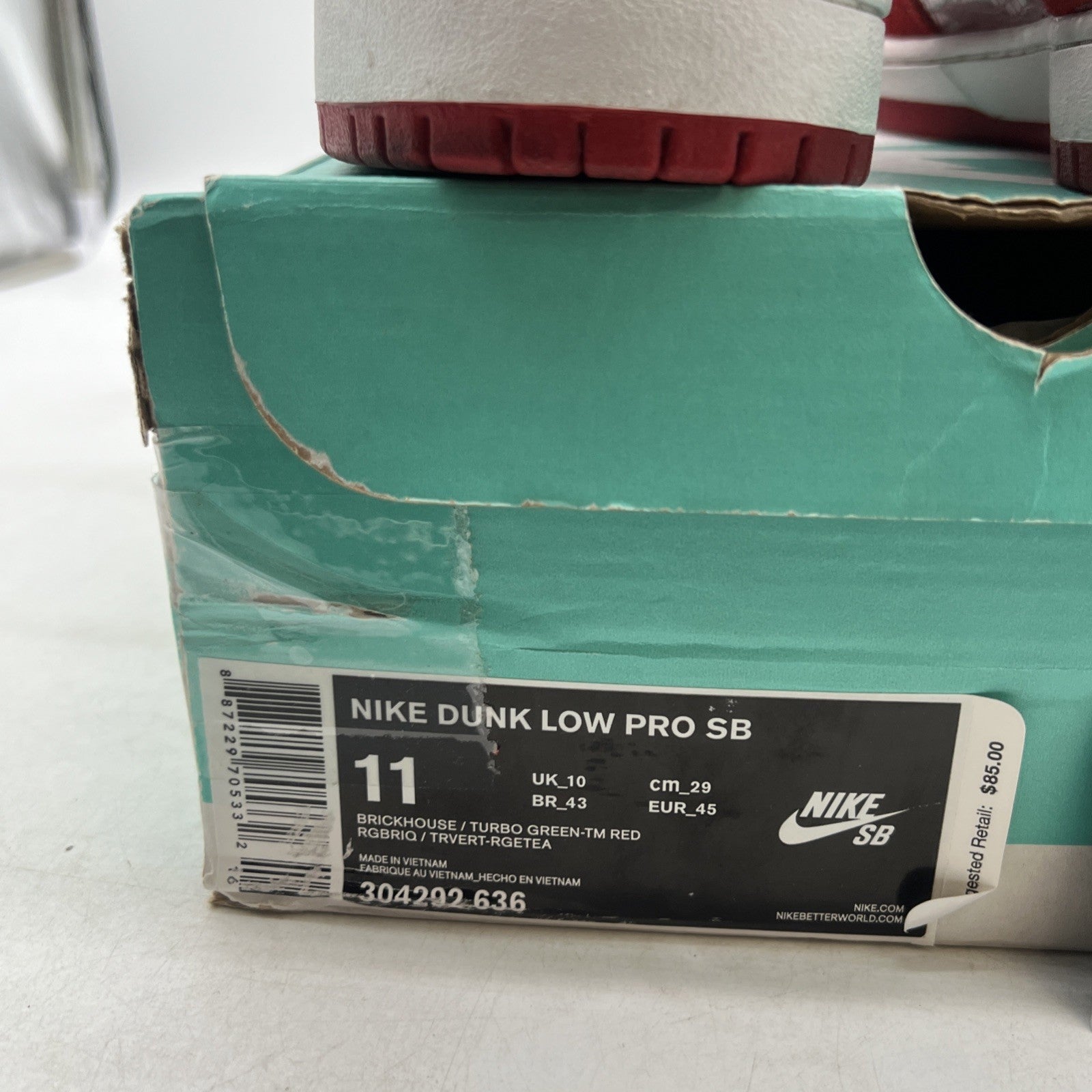 Size 11 - Nike Dunk Pro SB Low Brickhouse Turbo Green (304292-636)